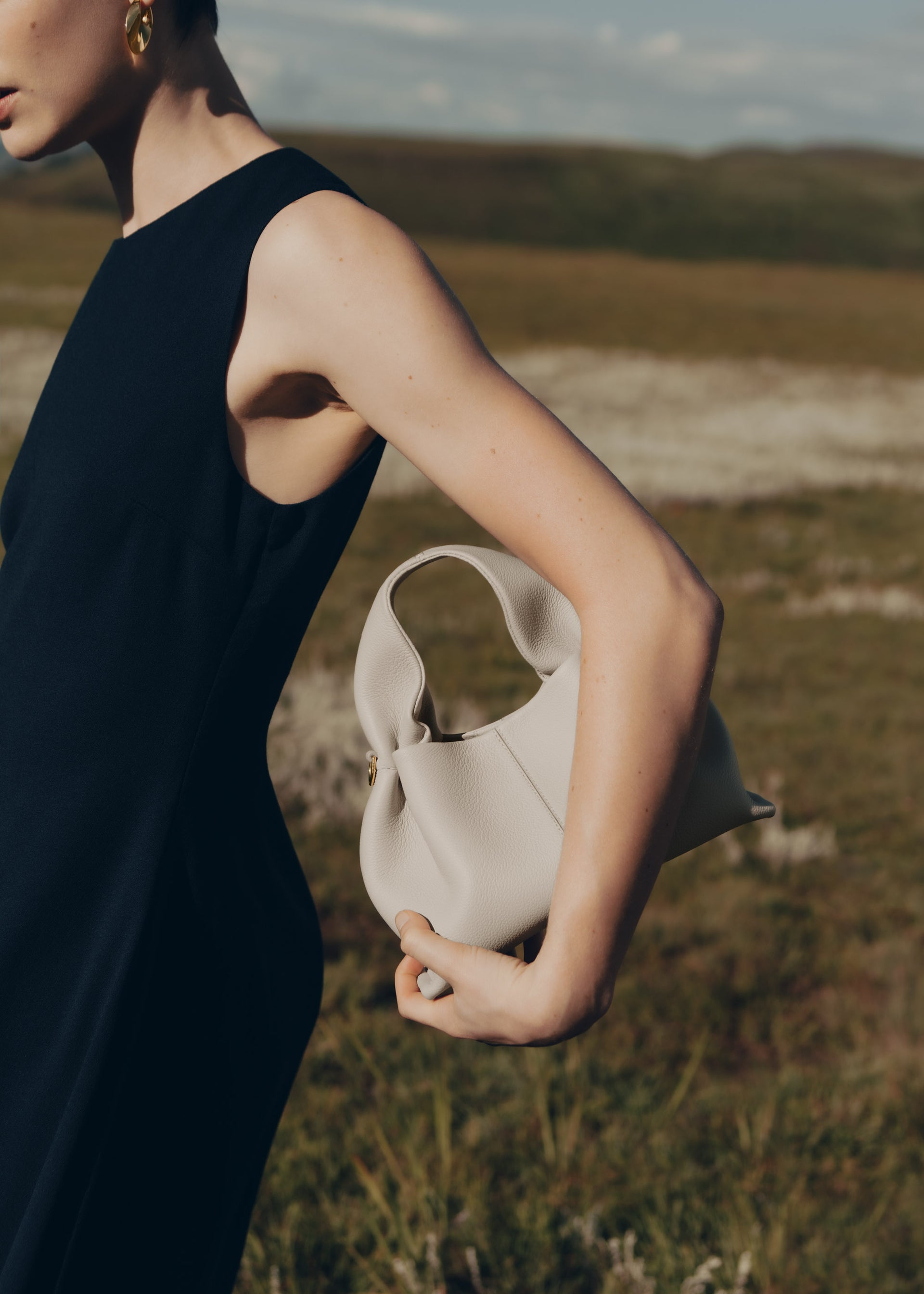 Numéro Neuf Mini - Kreide Genarbtes Leder