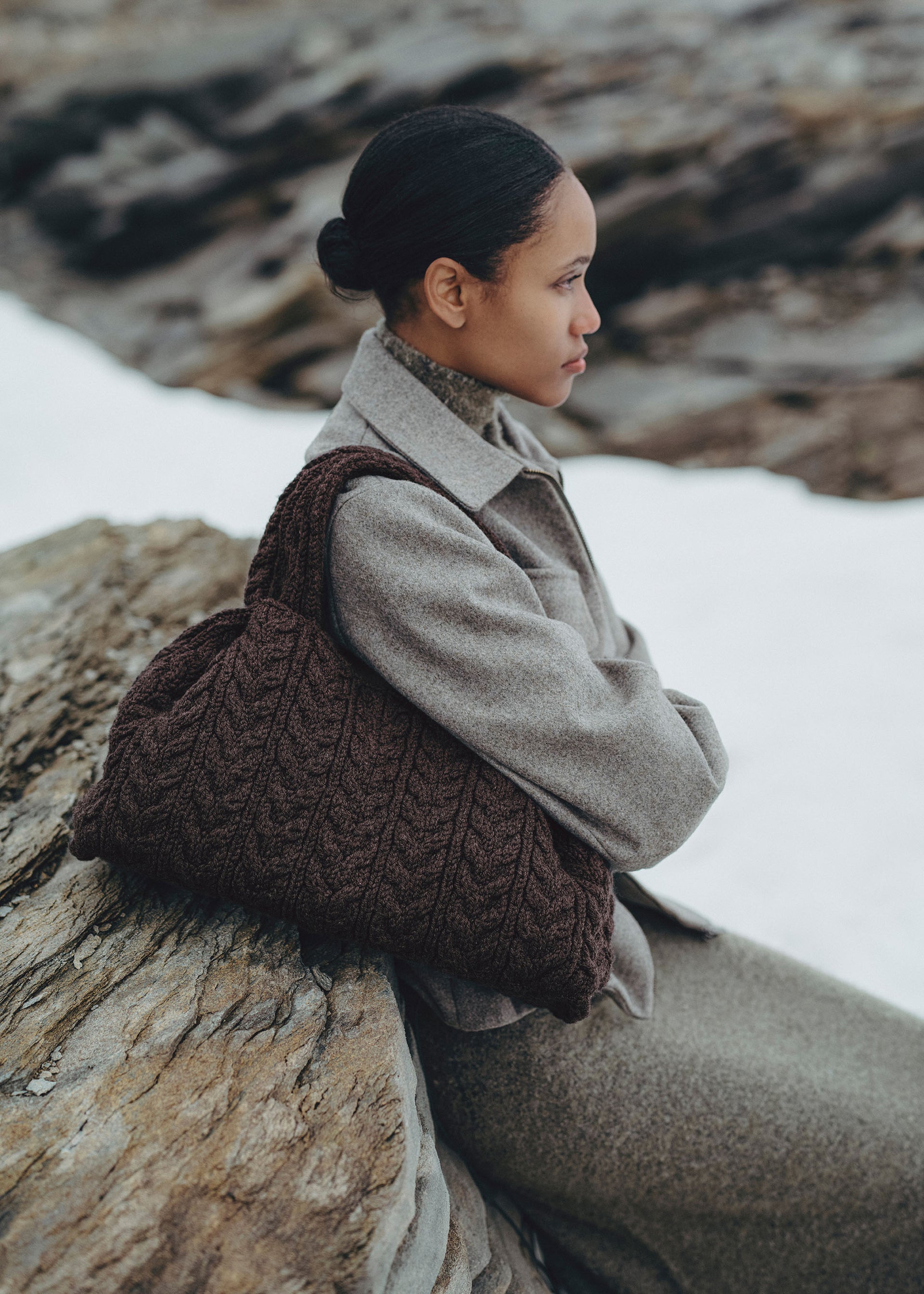 Numéro Neuf Large - Ebenholz Merino