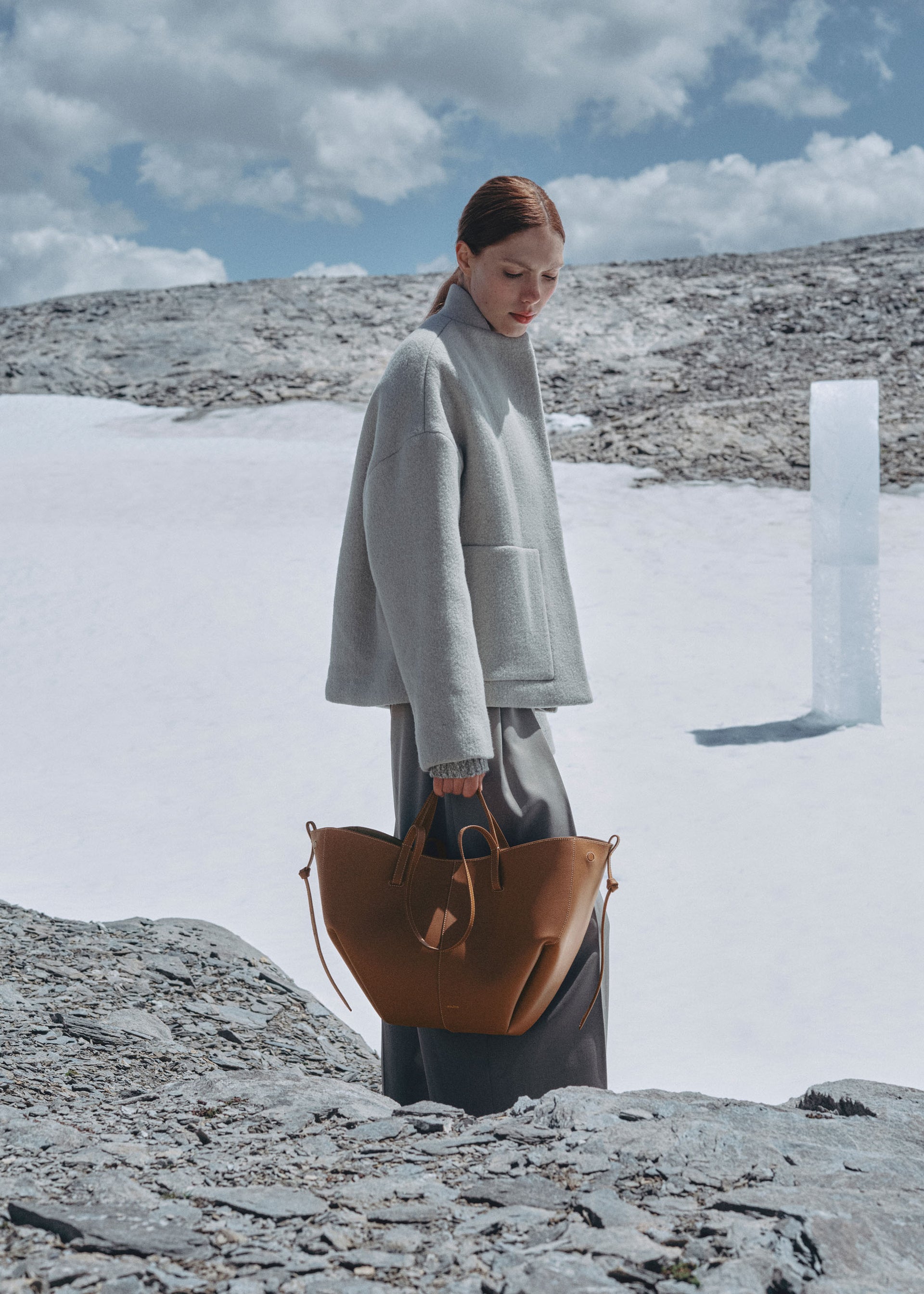 Cyme - Camel Genarbtes Leder