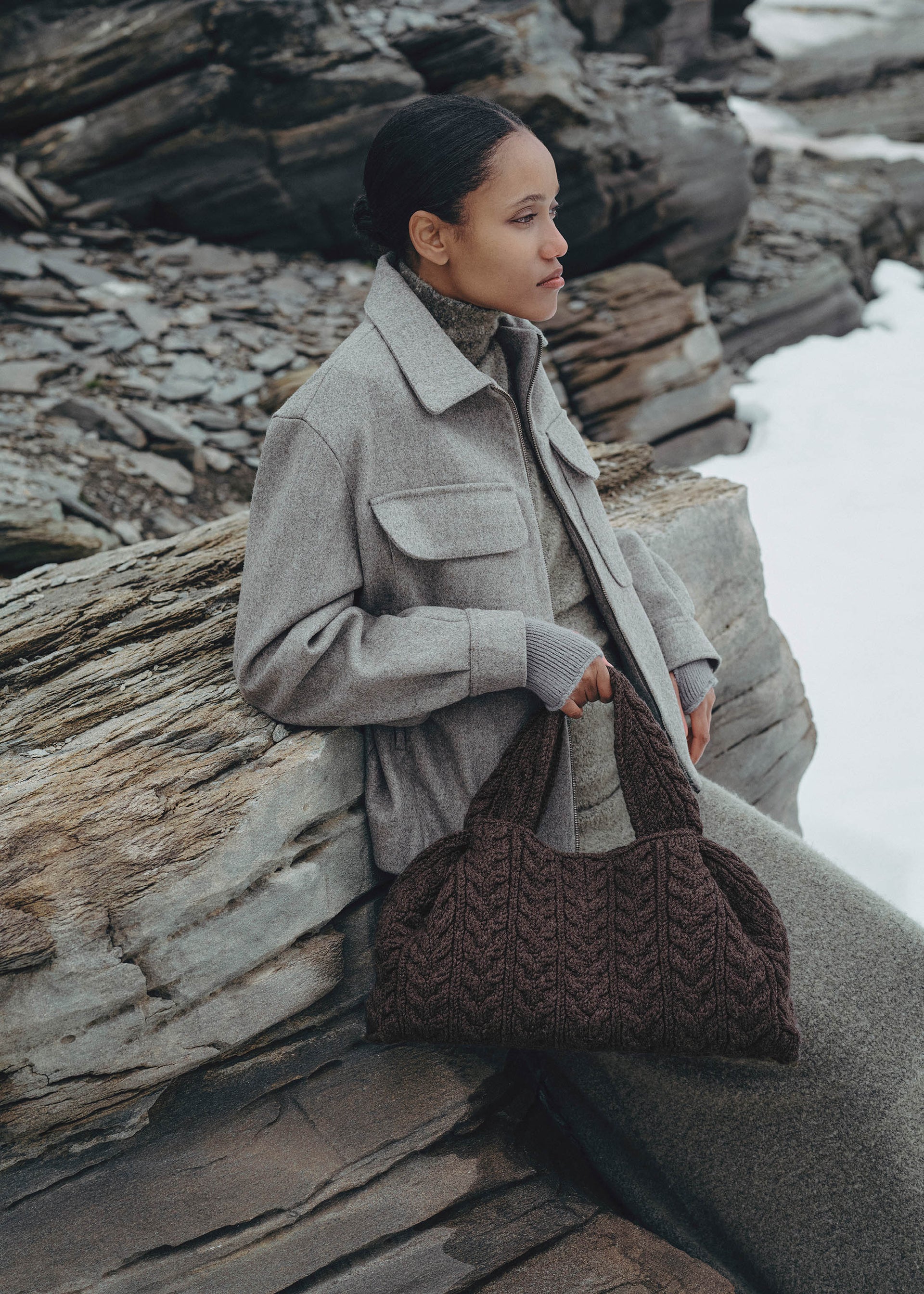Numéro Neuf Large - Ebenholz Merino