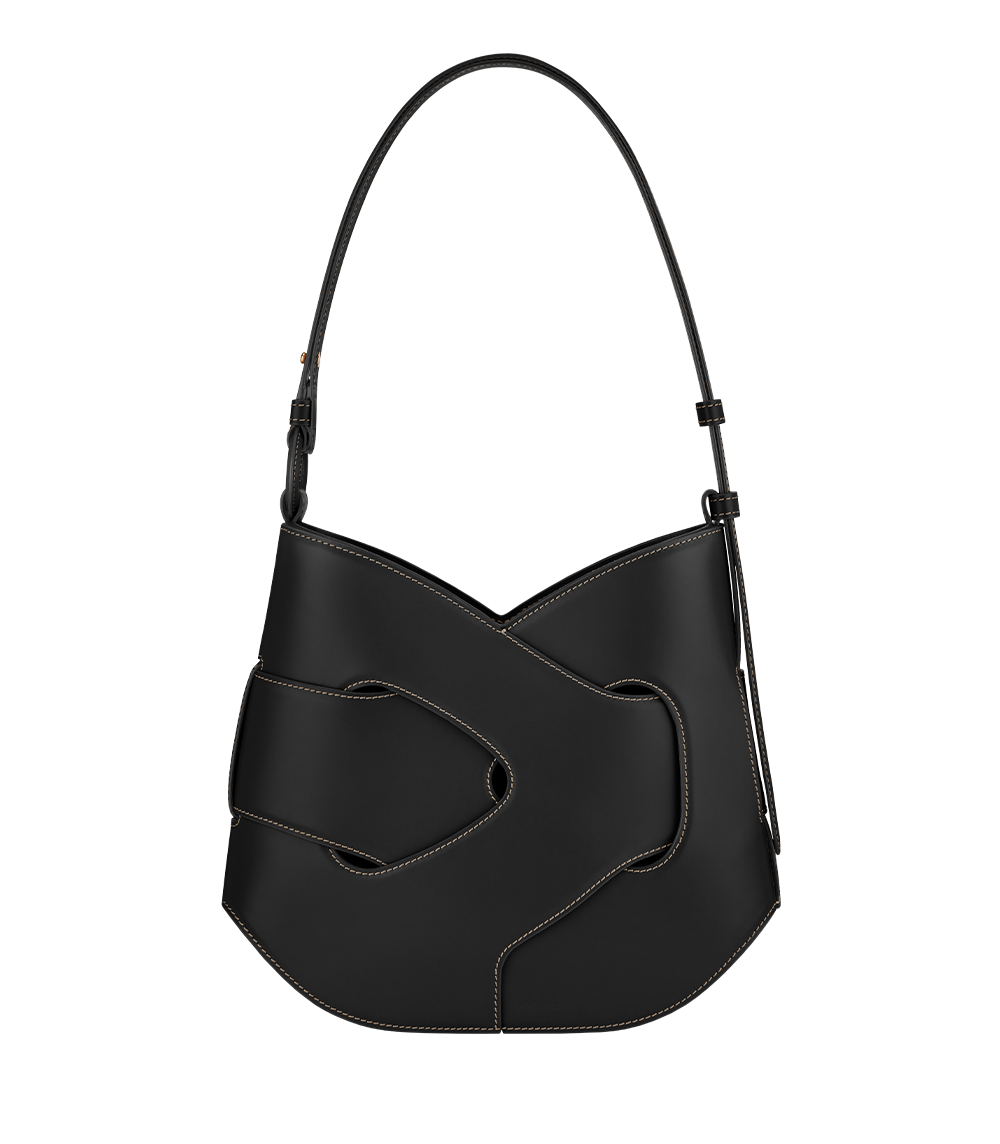 Black hobo handbag on sale