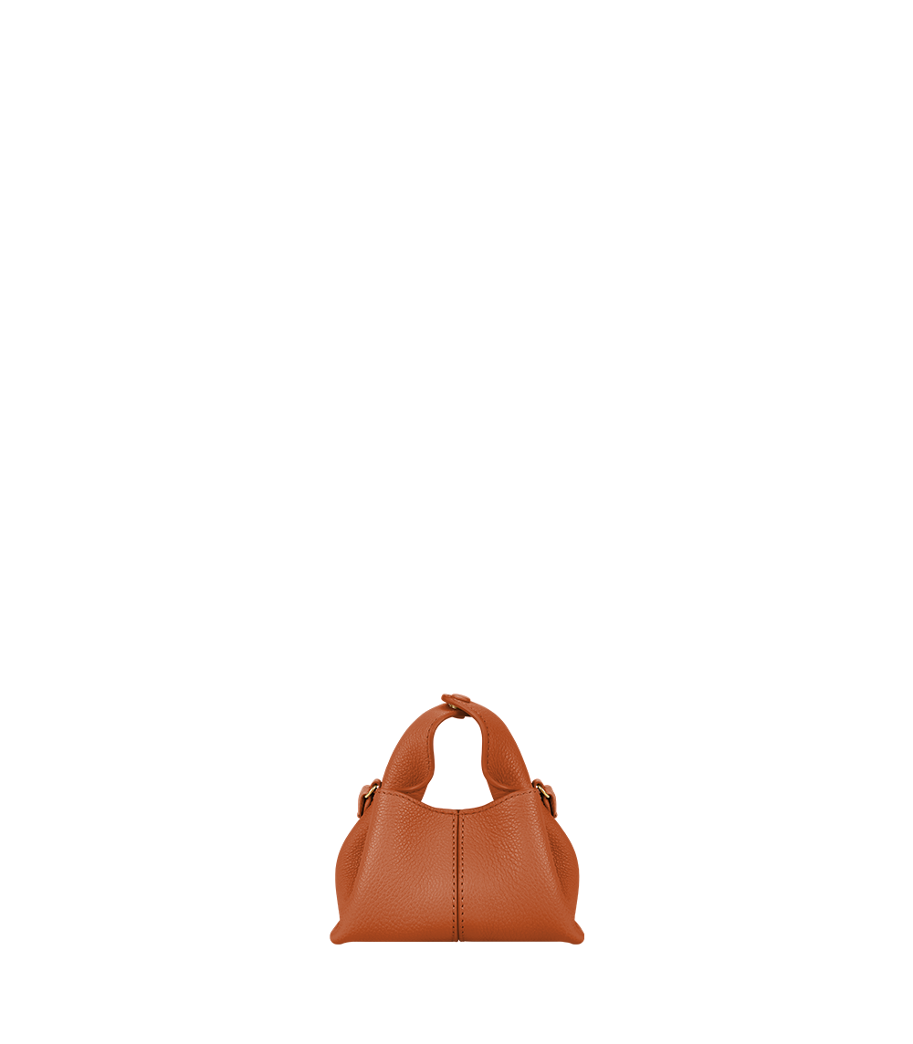 Numéro Neuf Micro - Orange Genarbtes Leder