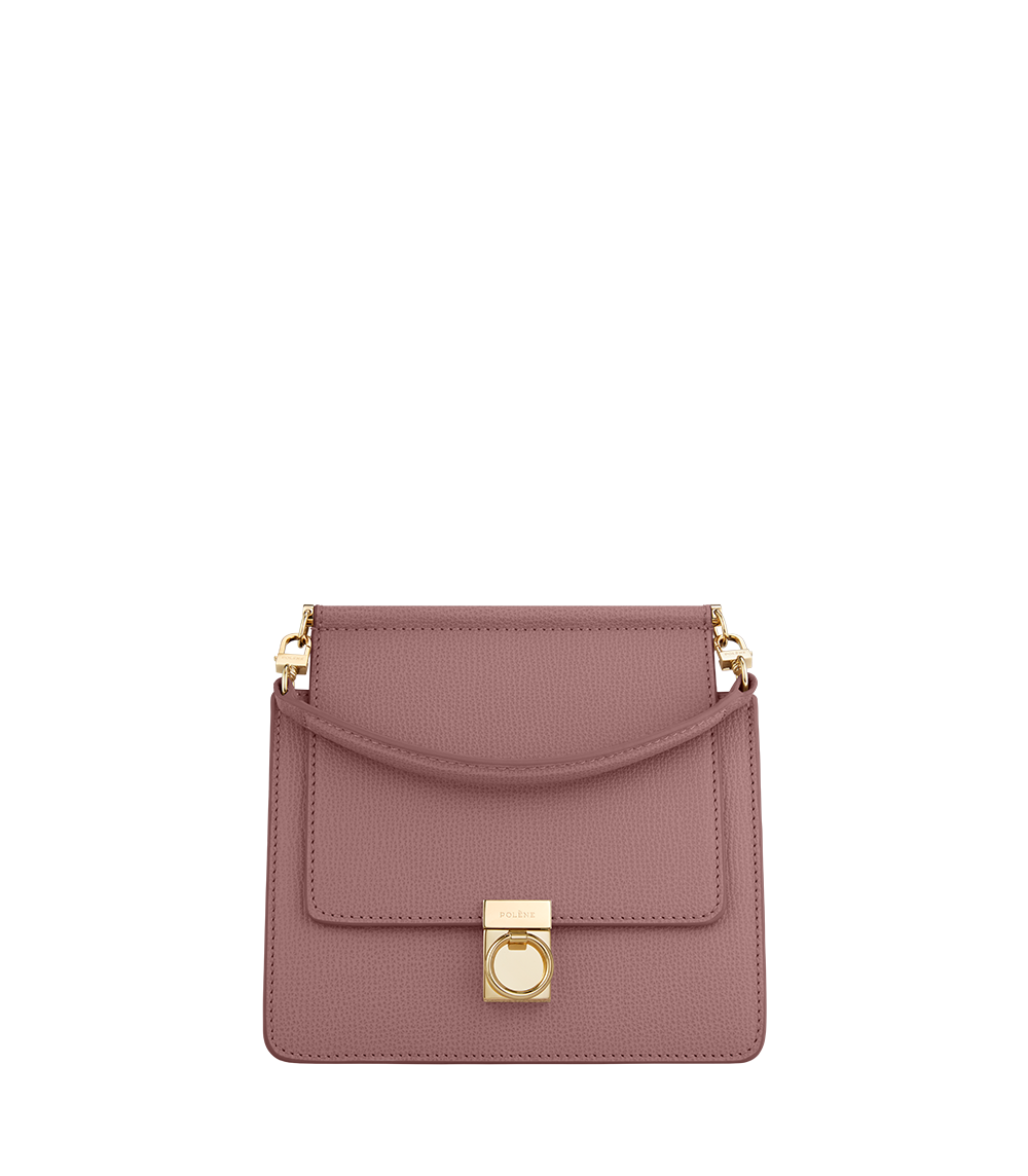 Numéro Sept Mini - Lilac Genarbtes Leder