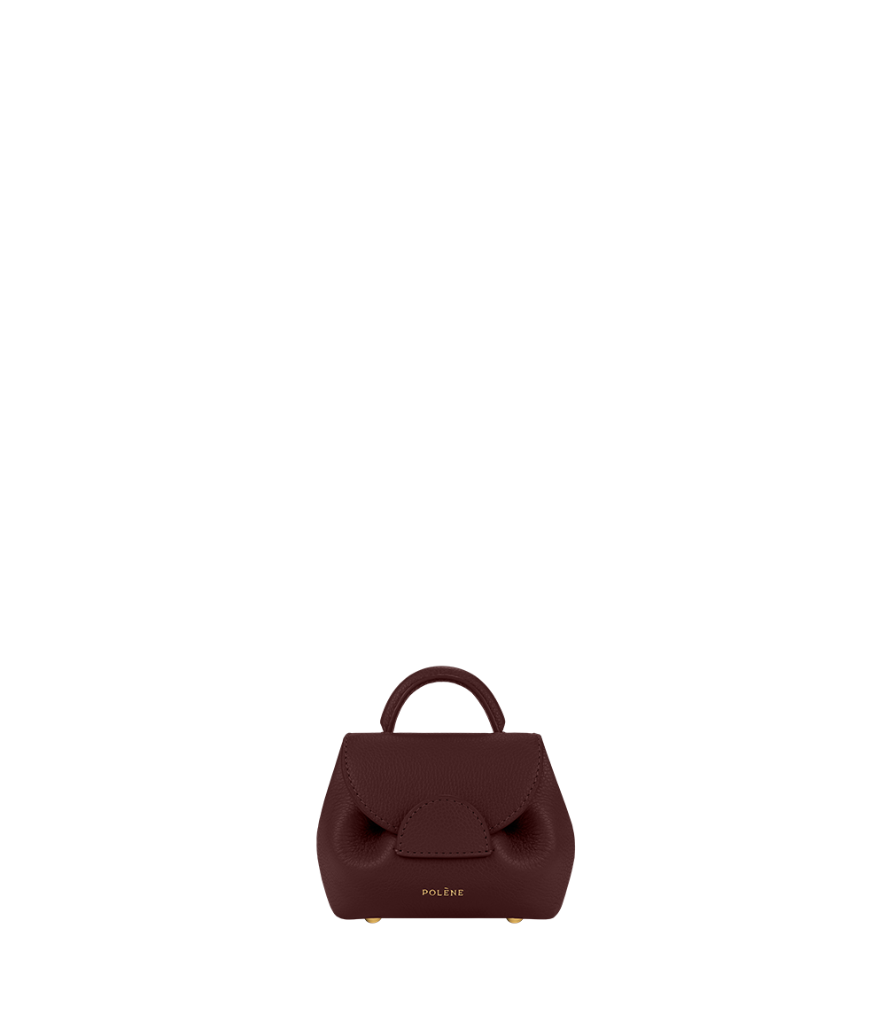 Numéro Un Micro - Burgund Genarbtes Leder