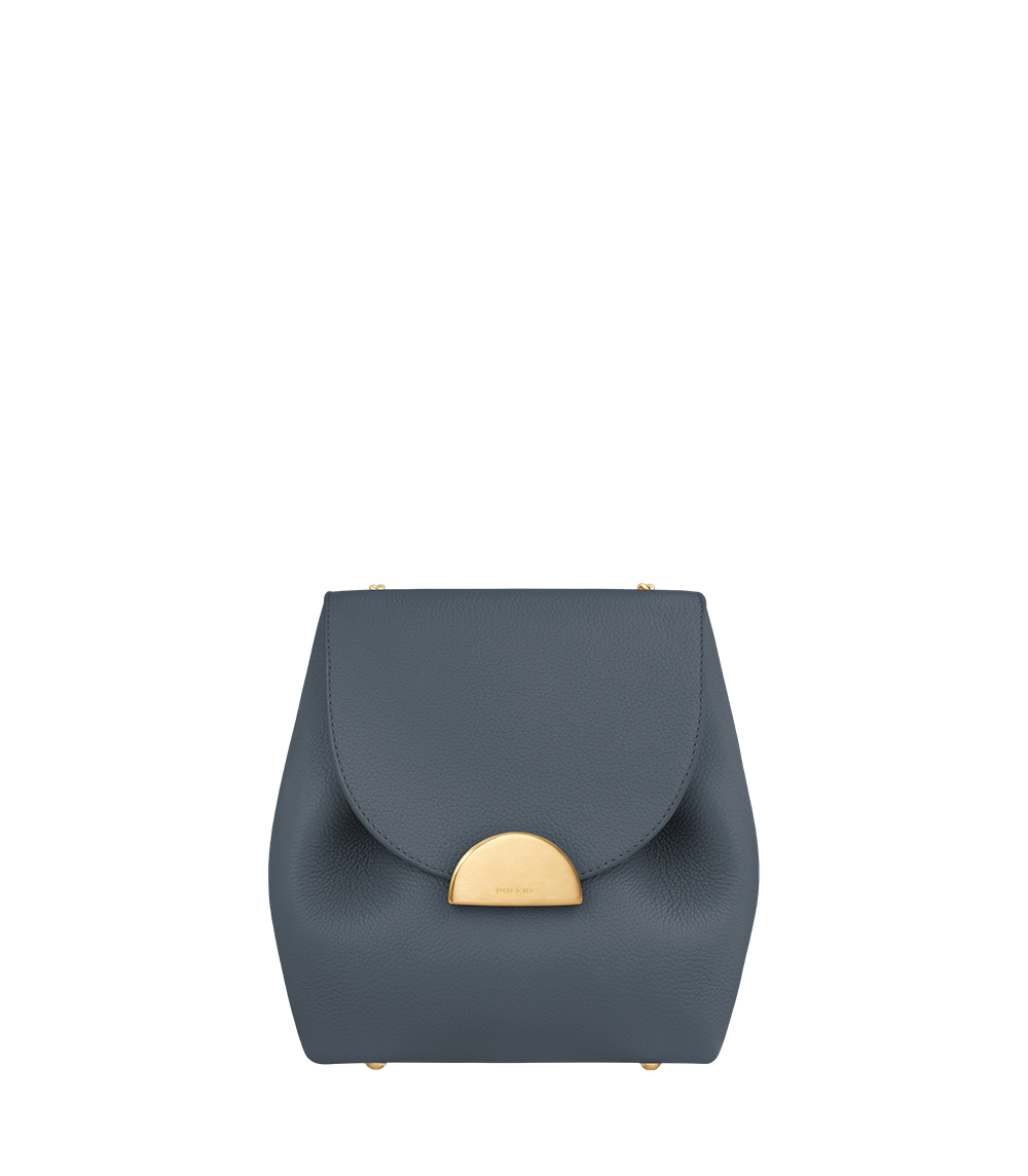Numéro Un Mini - Mitternachtsblau Genarbtes Leder