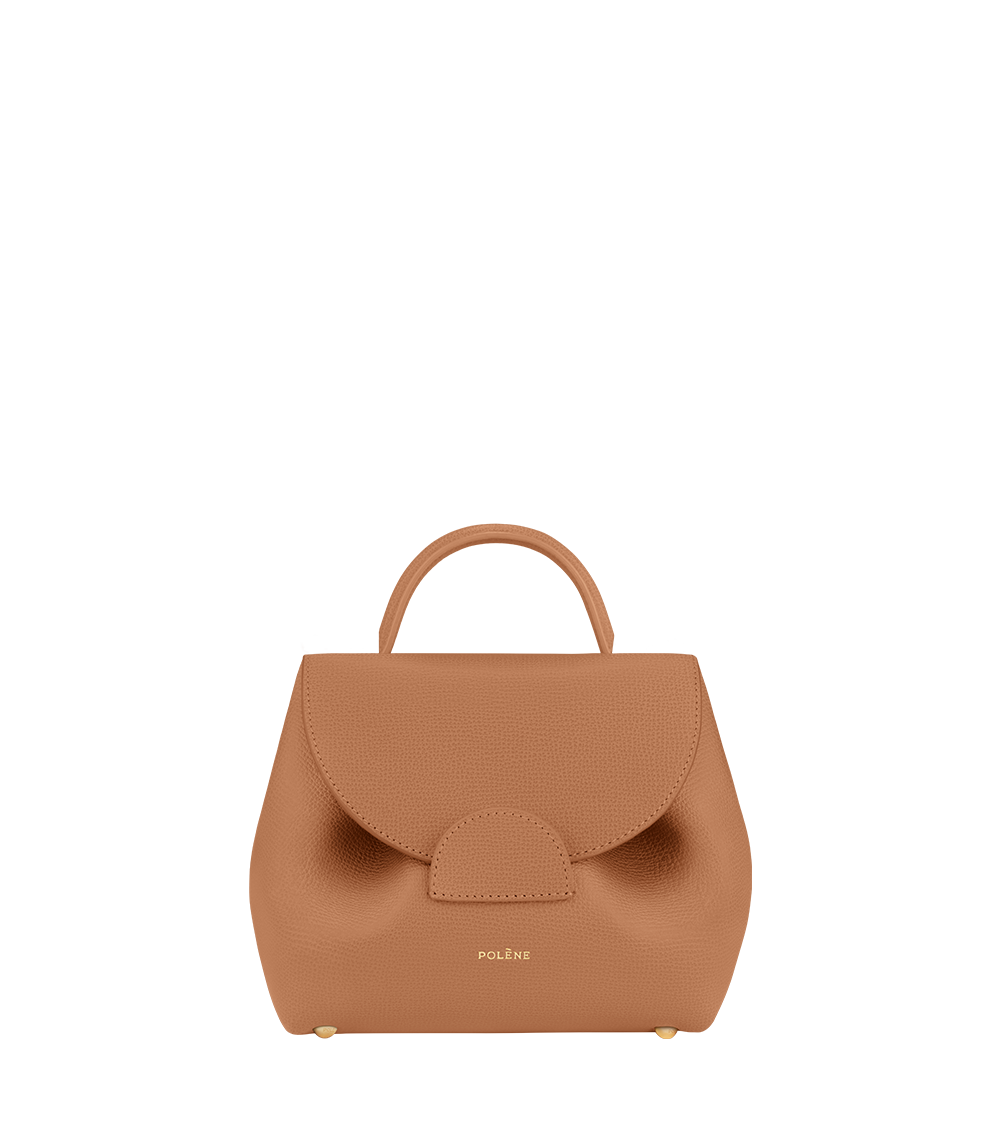 Polene Taschen Numero Un Nano Tan Genarbtes Leder