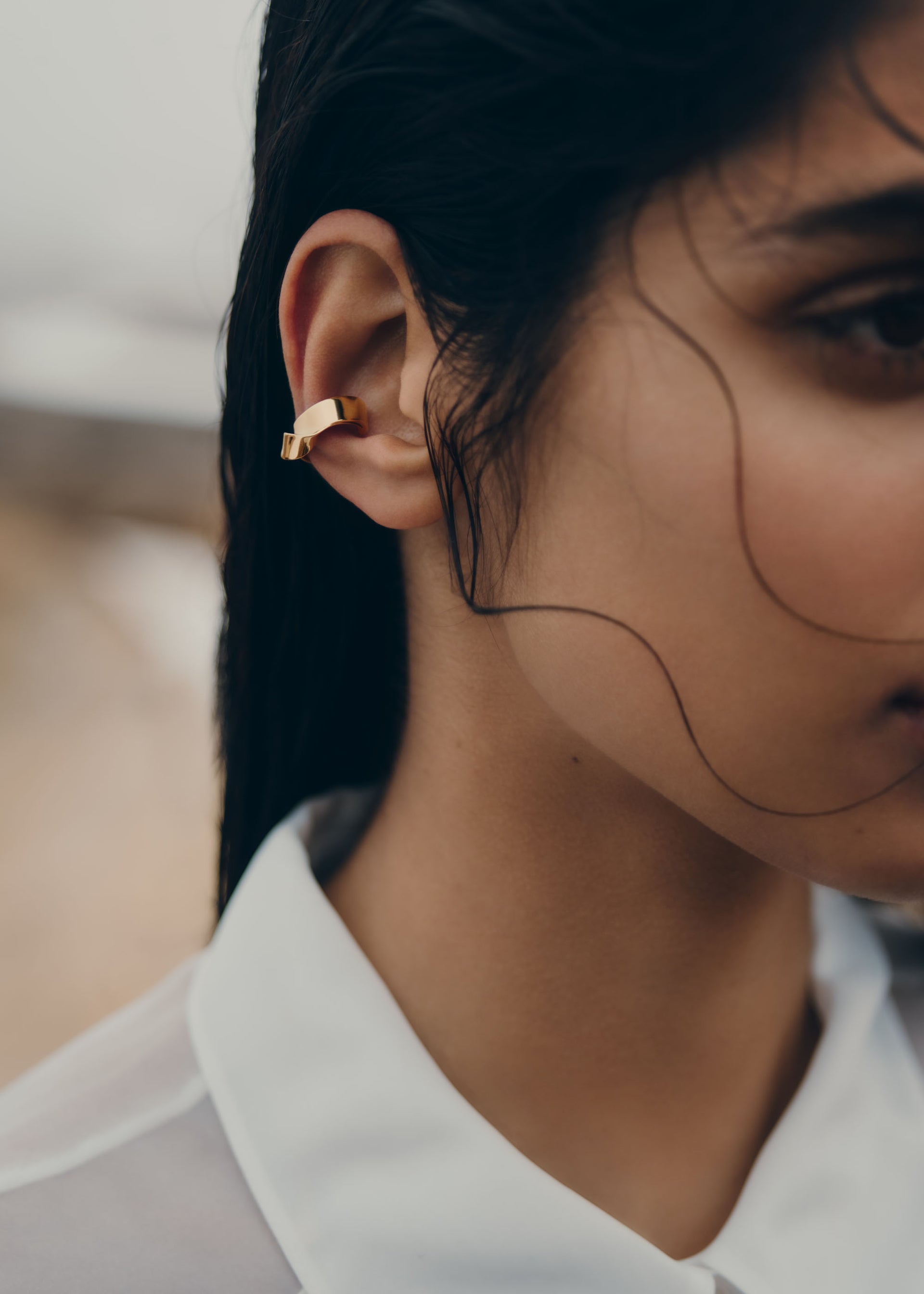 Earcuff Éole - Goldedition 24 Karat vergoldet