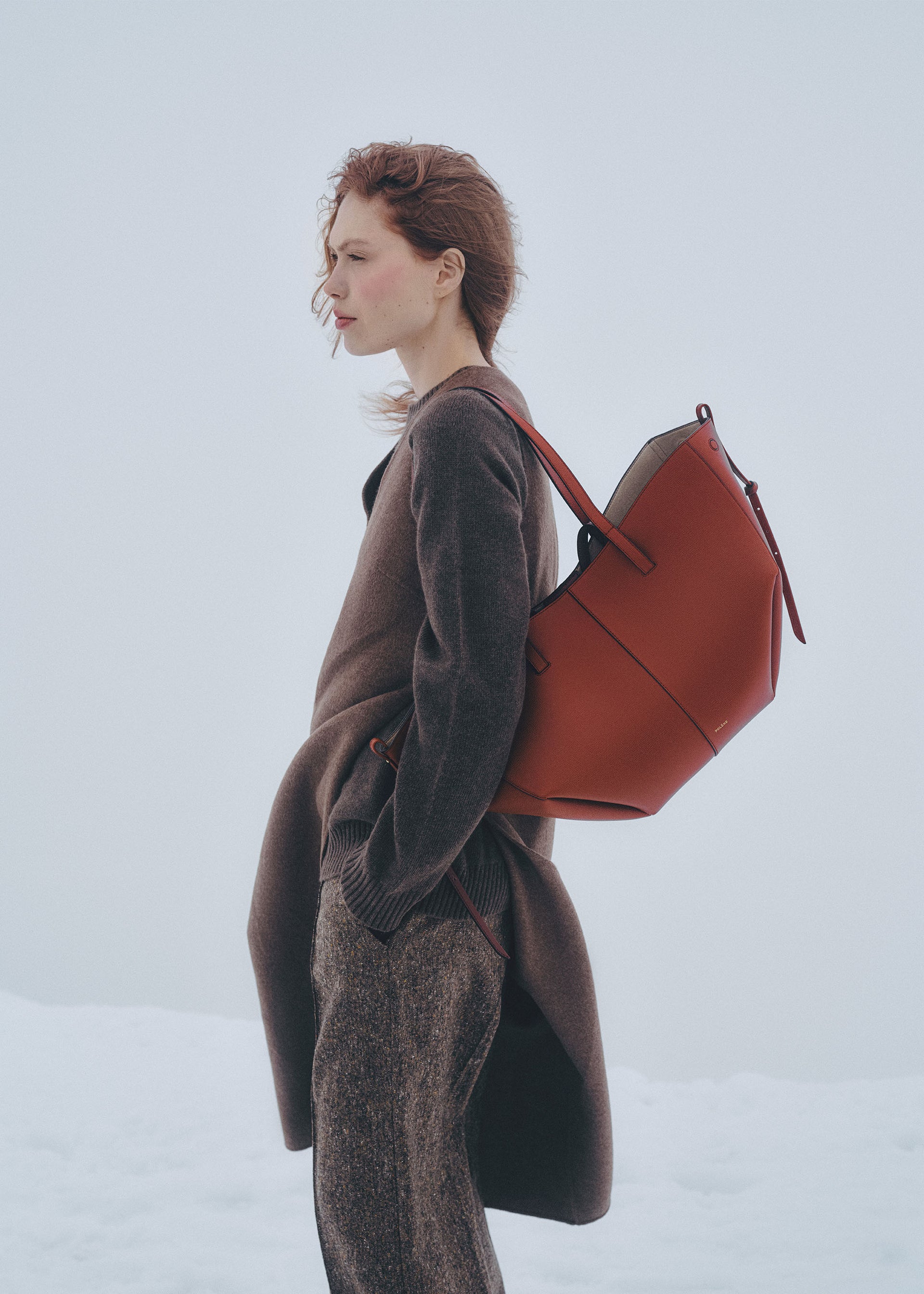 Cyme - Rote Tonerde Genarbtes Leder
