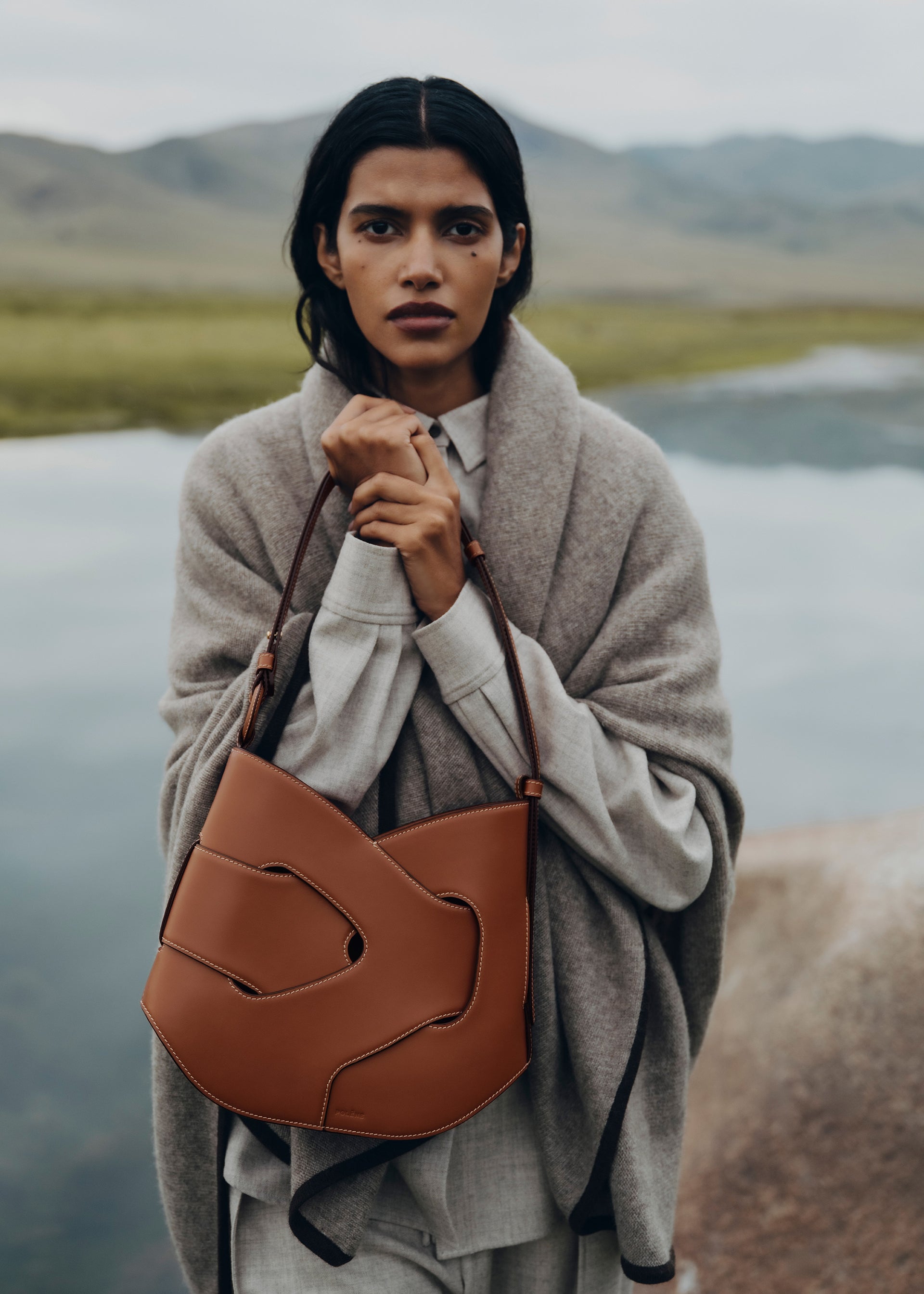 Nodde Hobo - Cognac Glattes Leder