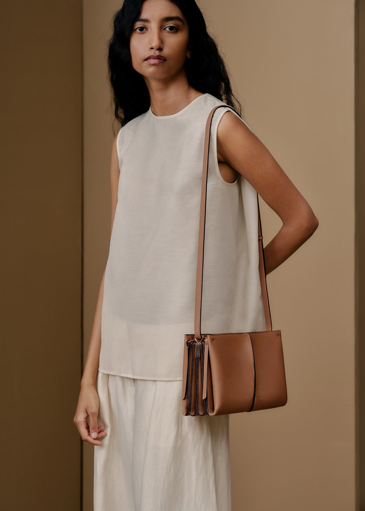 Boky - Camel Genarbtes Leder