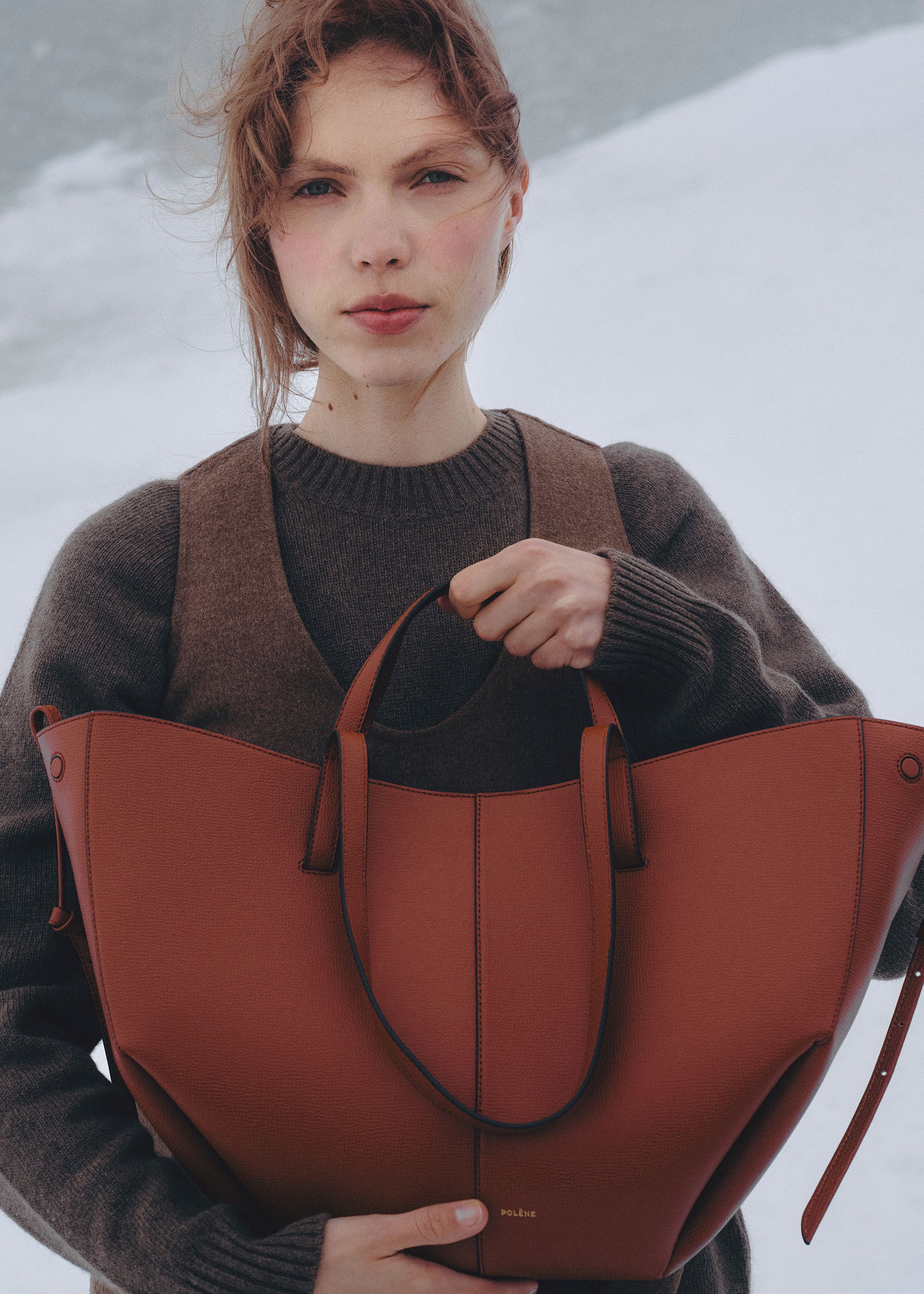 Cyme - Rote Tonerde Genarbtes Leder