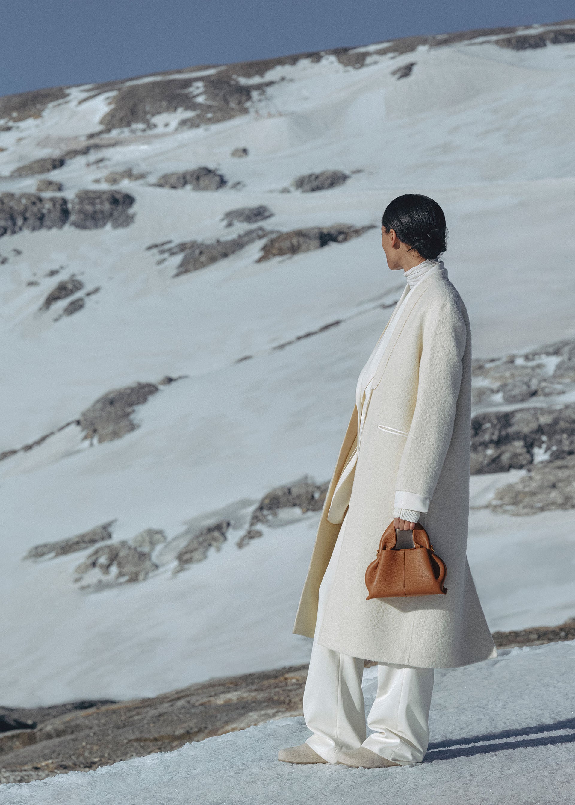 Numéro Neuf Mini - Camel Genarbtes Leder