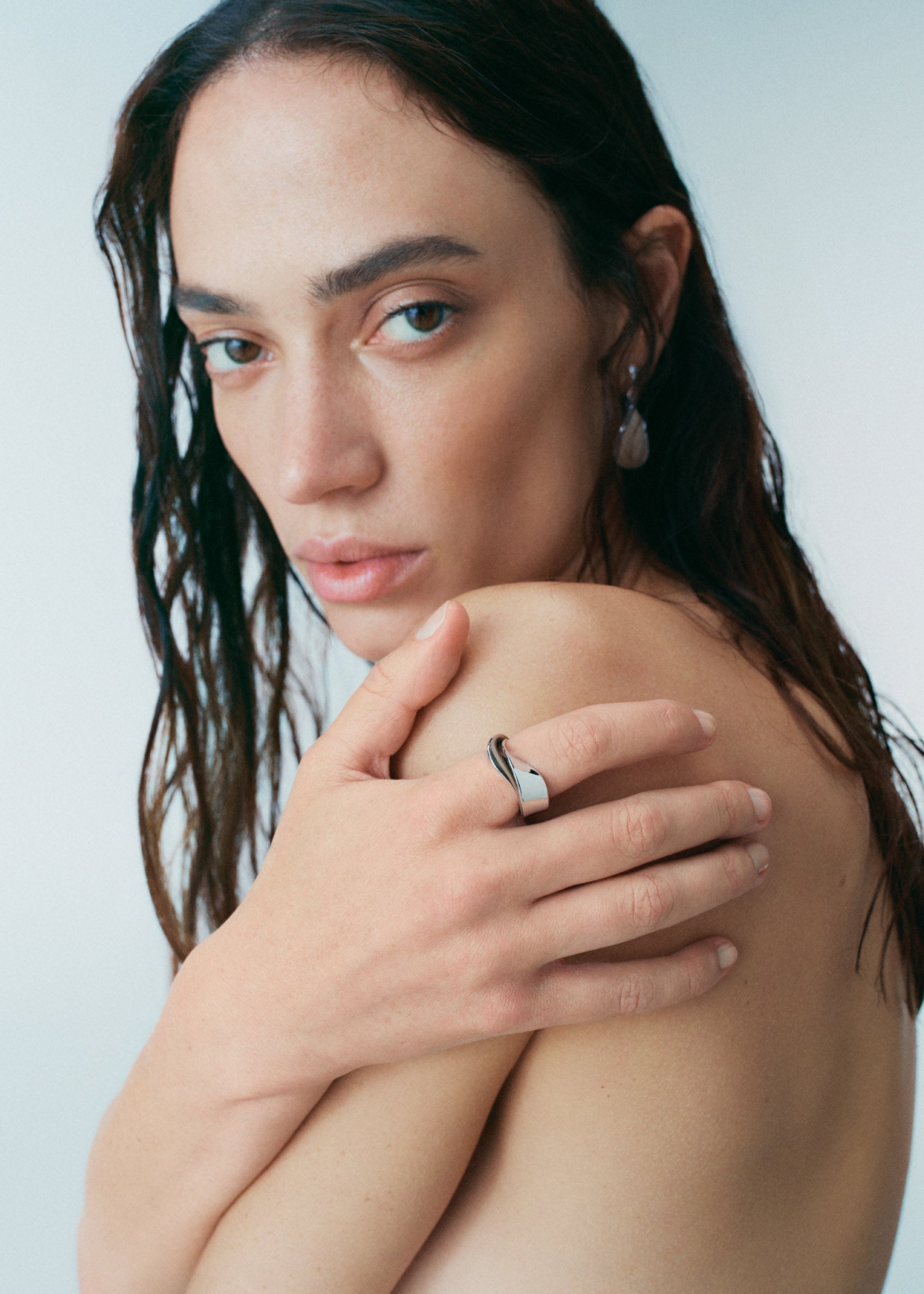 Ring Ormé - Silberedition Und Taupe Leder