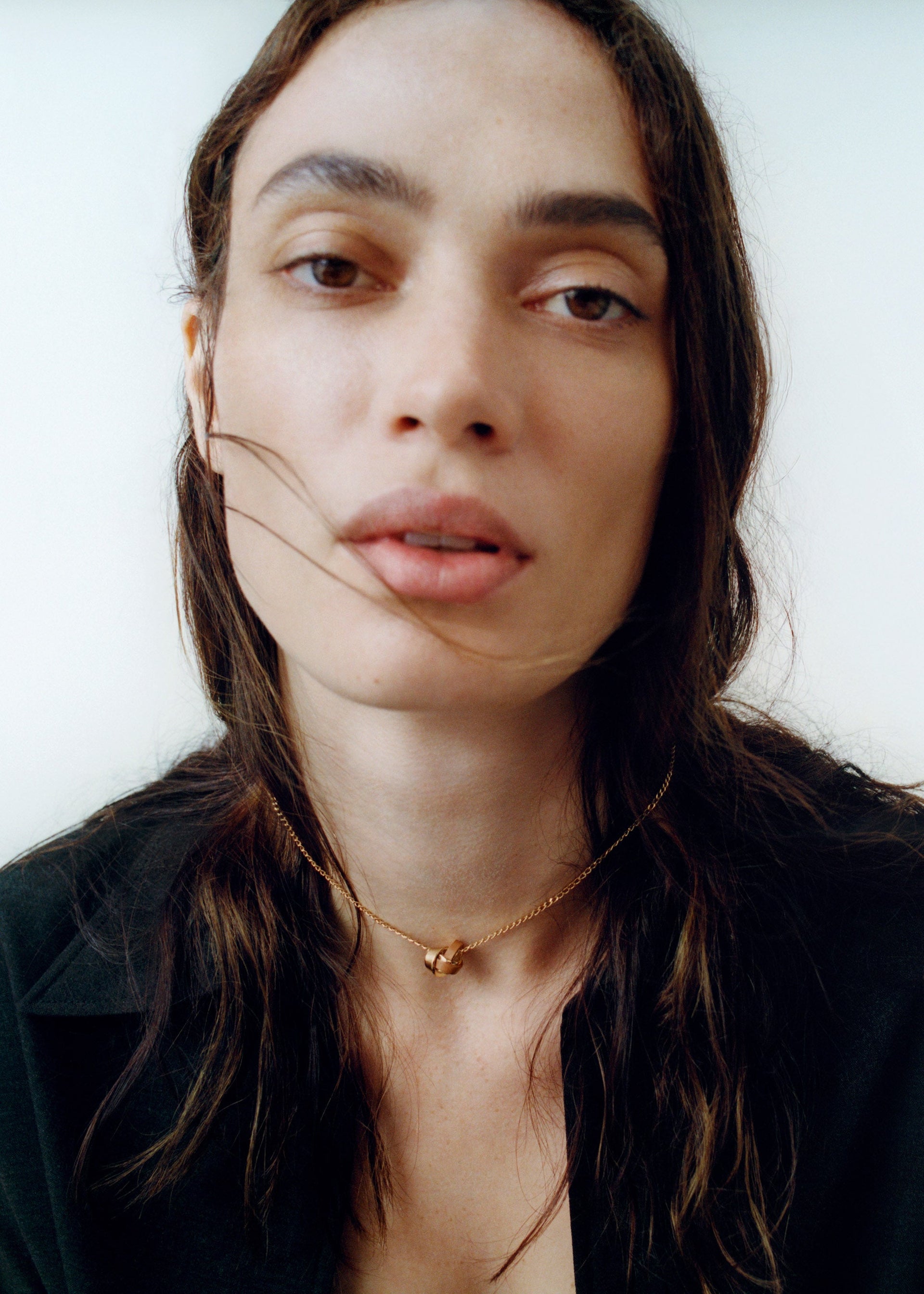 Halskette Ormé - Goldedition Und Camel Leder