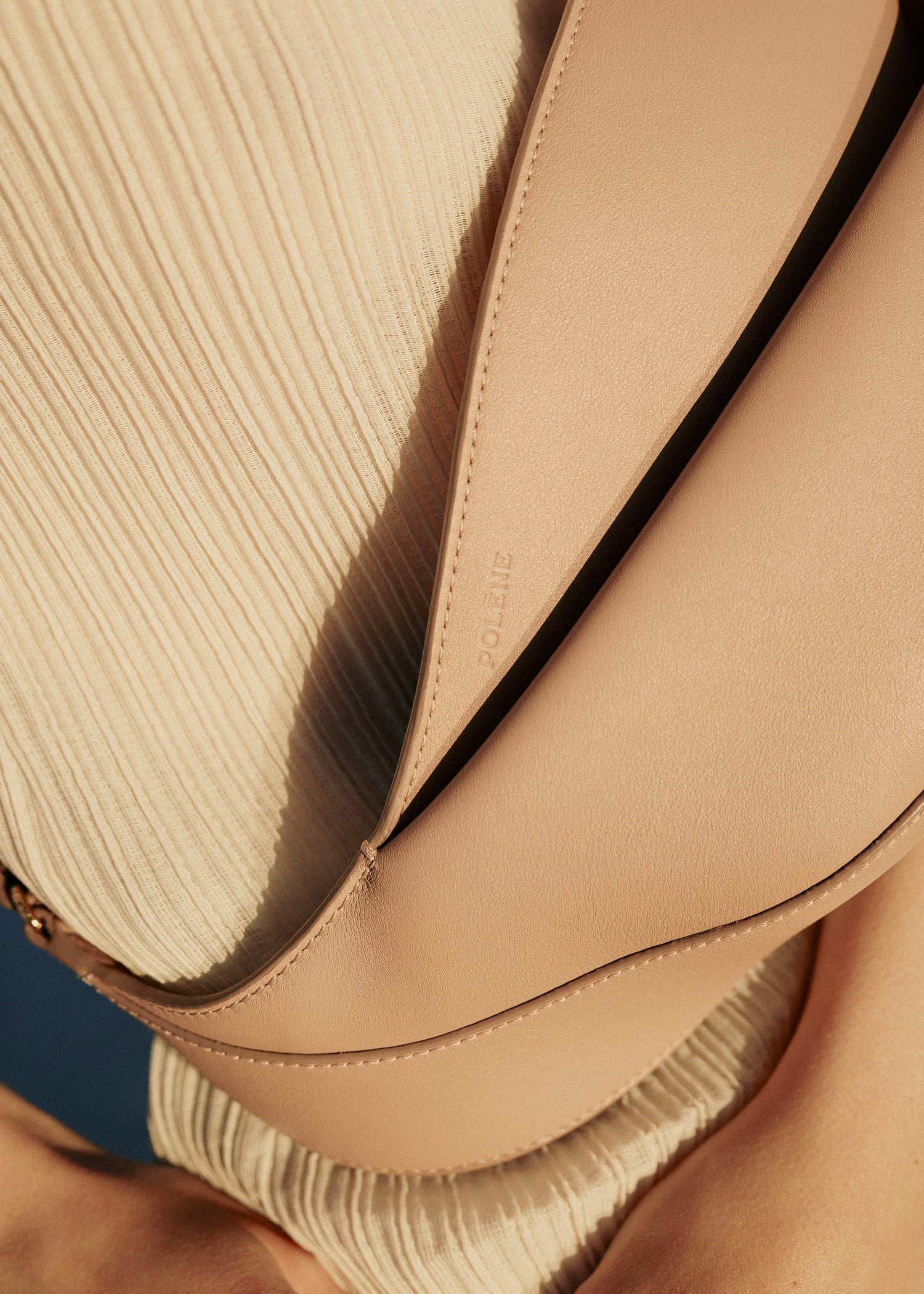 Neyu - Beige Glattes Leder