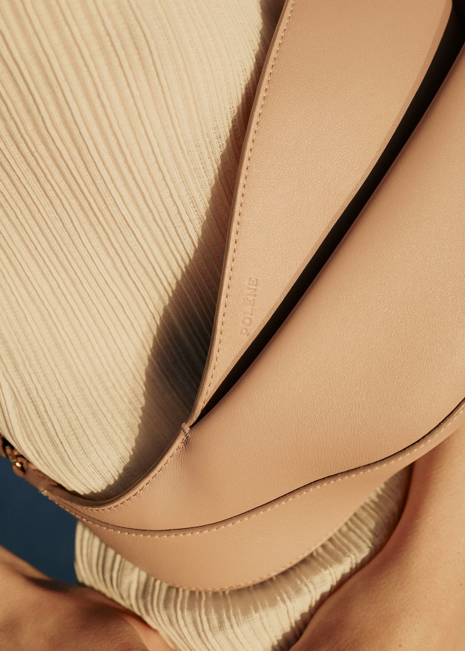 Neyu - Beige Glattes Leder