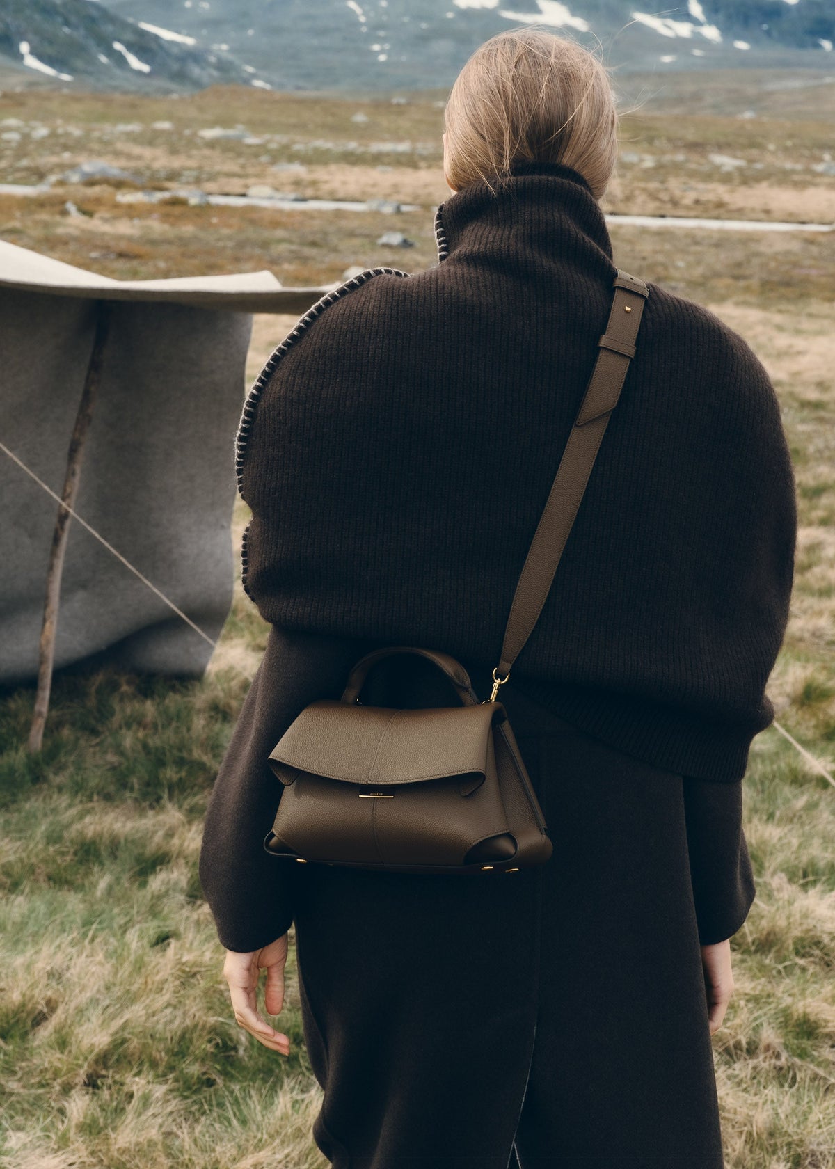 Mokki Mini - Marron Glacé Genarbtes Leder