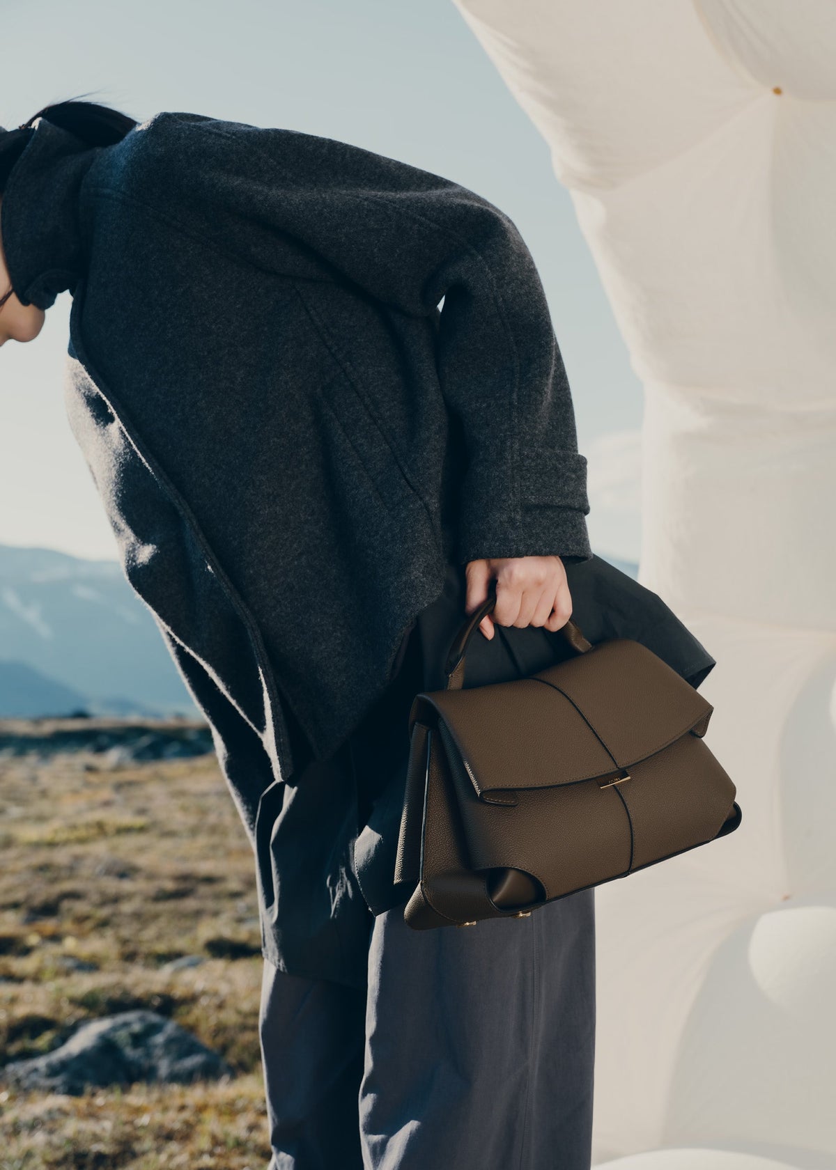 Mokki - Marron Glacé Genarbtes Leder