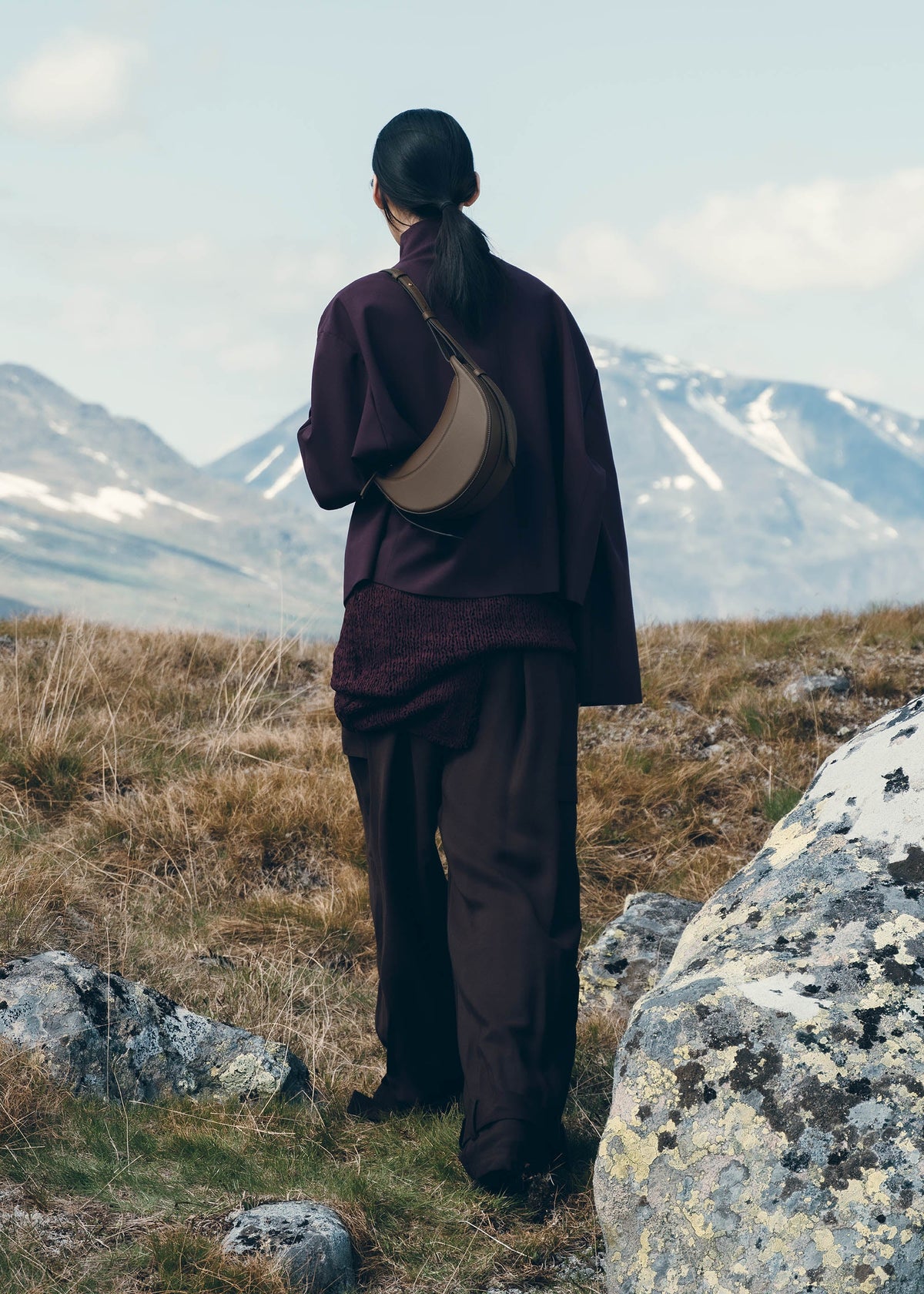 Numéro Dix - Marron Glacé Genarbtes Leder