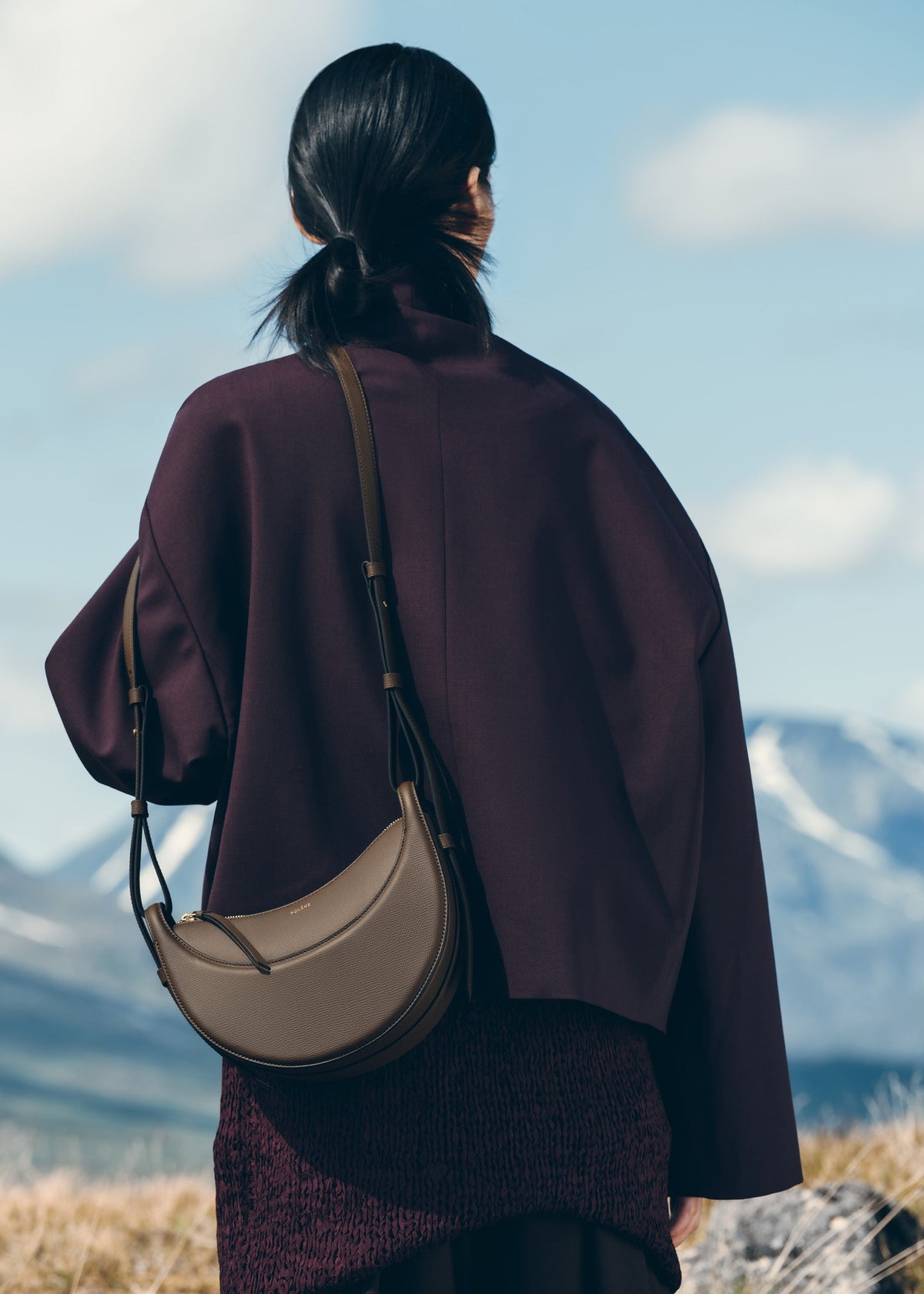 Numéro Dix - Marron Glacé Genarbtes Leder