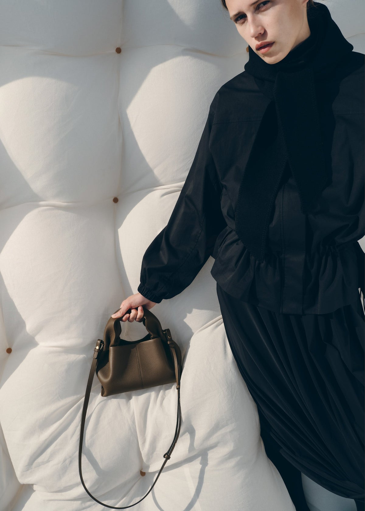 Numéro Neuf Mini - Marron Glacé Genarbtes Leder