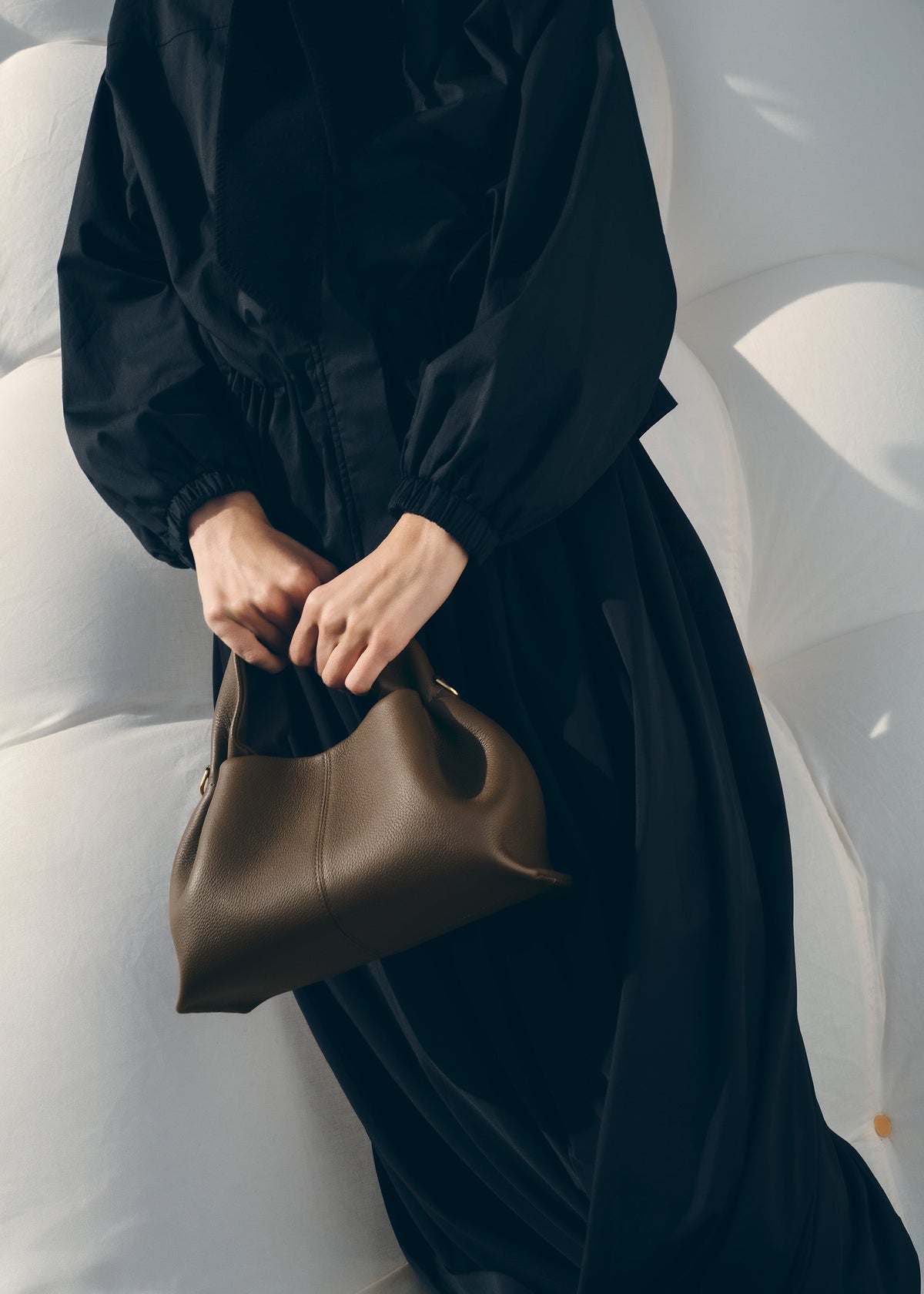 Numéro Neuf Mini - Marron Glacé Genarbtes Leder