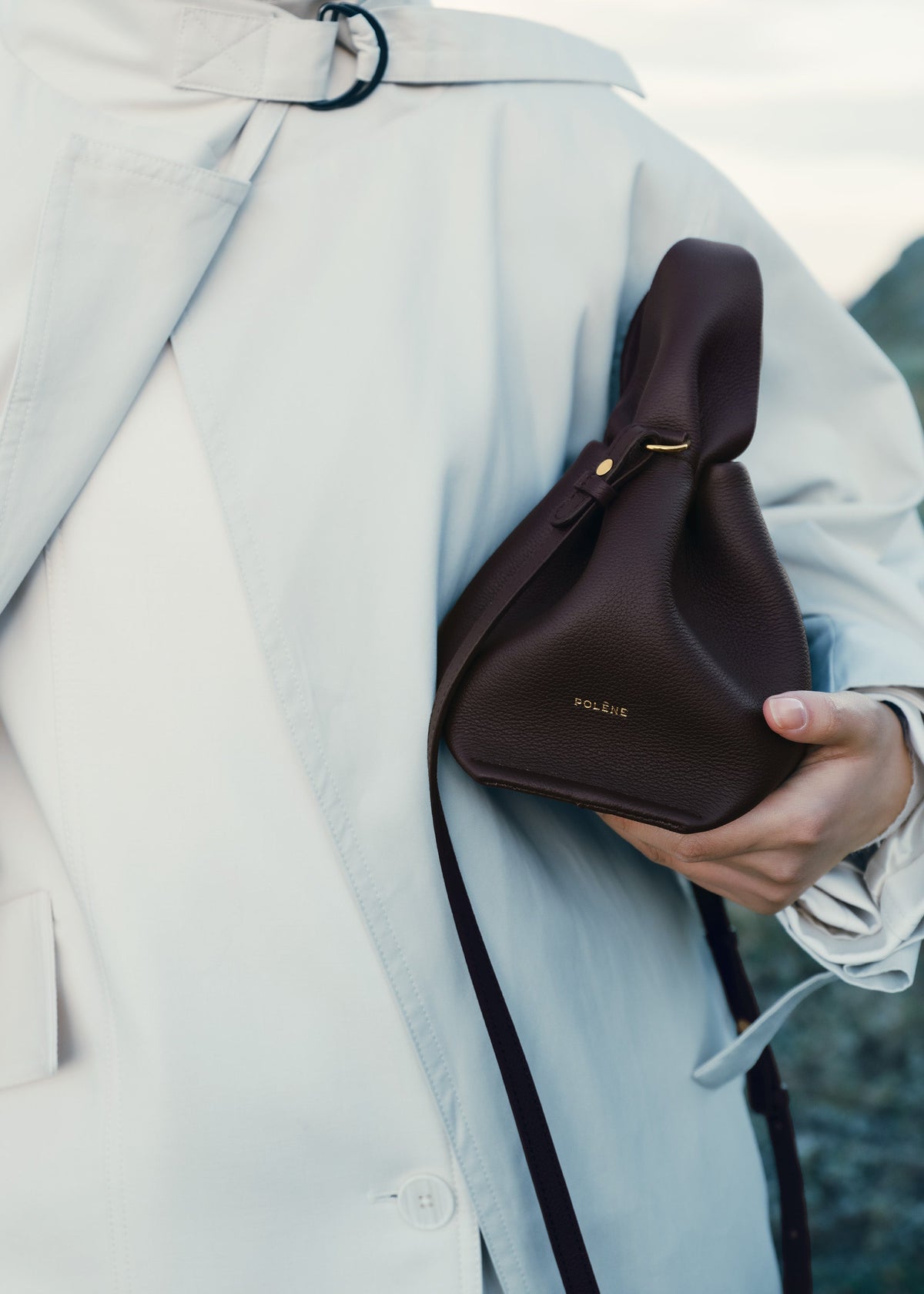 Numéro Neuf Mini - Pflaume Genarbtes Leder