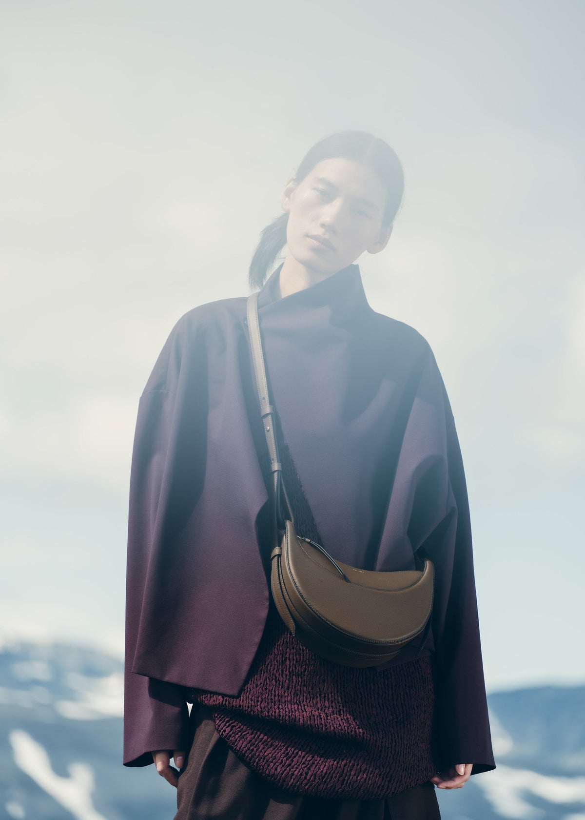 Numéro Dix - Marron Glacé Genarbtes Leder