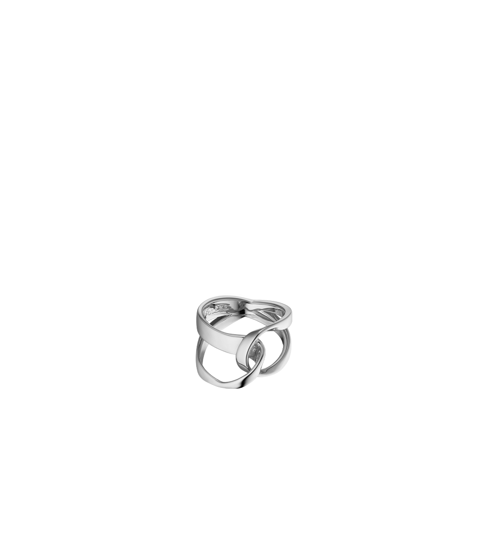 Ring Éole - Silberne aus rhodiniertem Messing