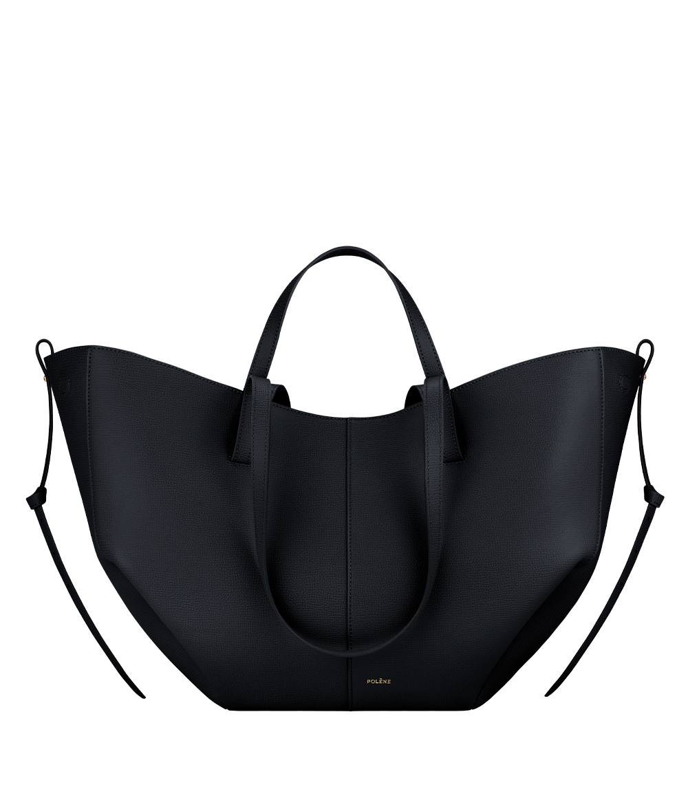 Cyme - Tiefseeblau Genarbtes Leder