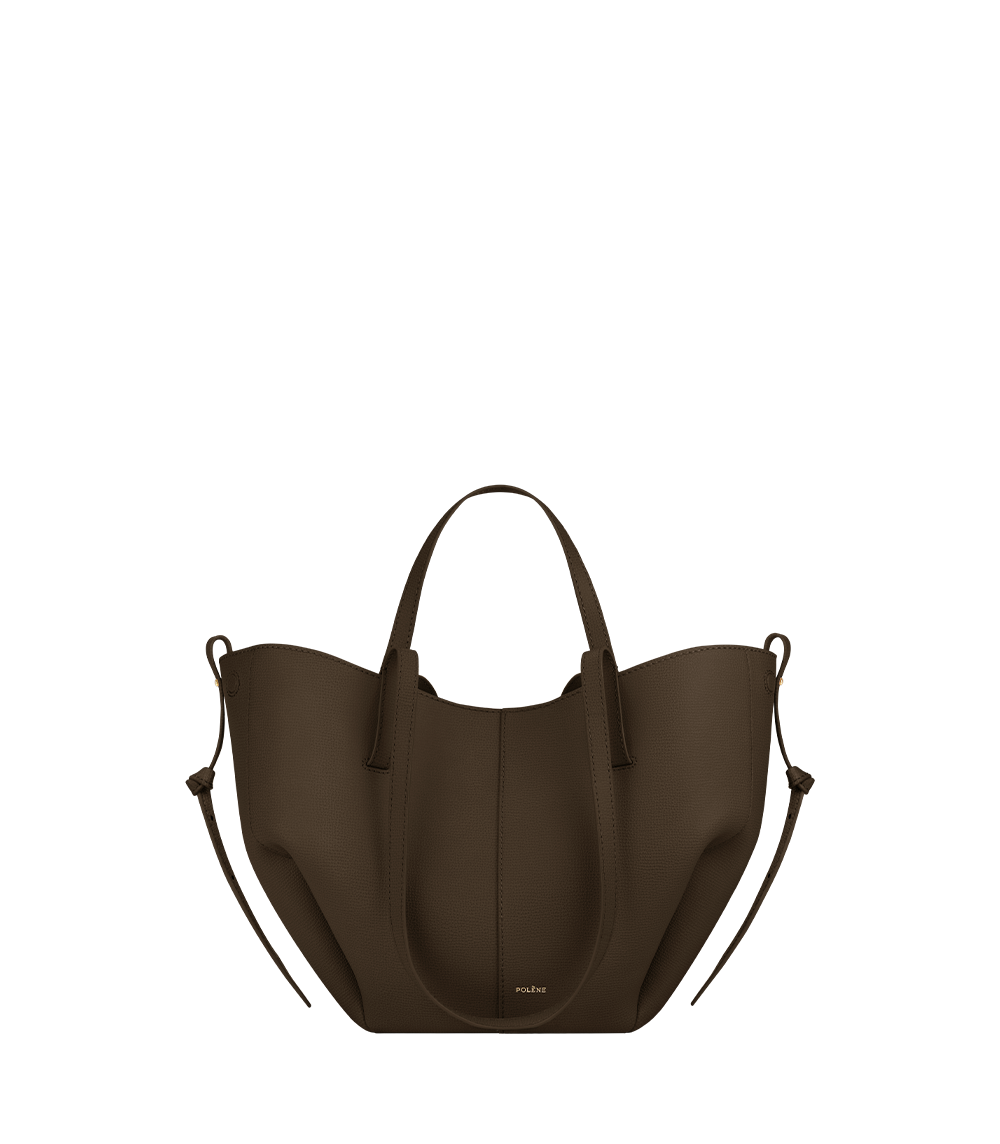 Cyme Mini - Marron Glacé Genarbtes Leder