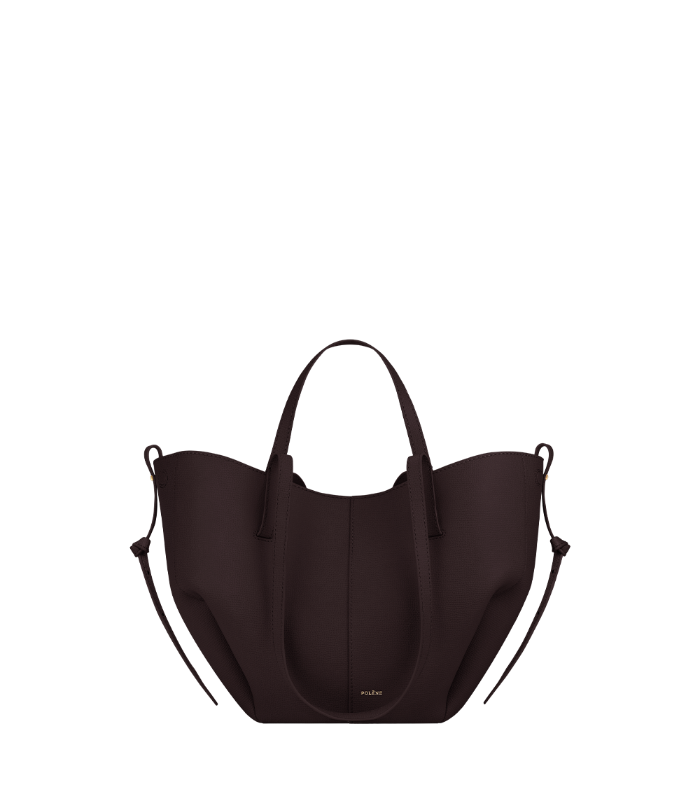 Cyme Mini - Pflaume Genarbtes Leder