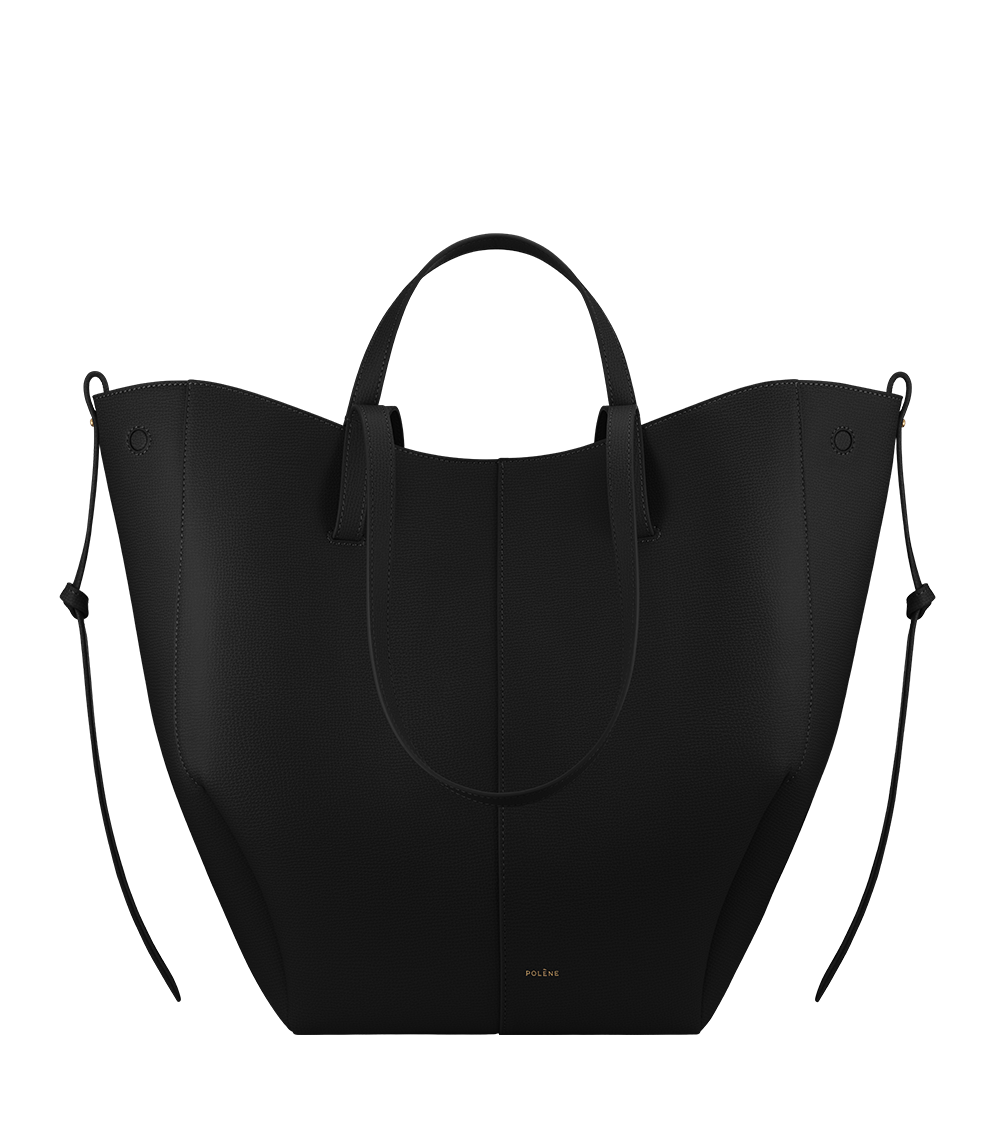 Cyme Tote - Schwarz Genarbtes Leder