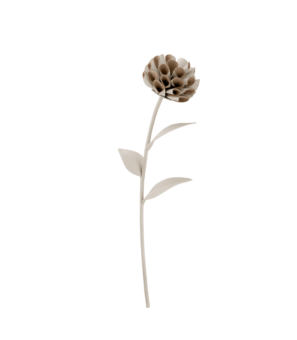 Blume Dalium - Duo Kreide Genarbtes Leder