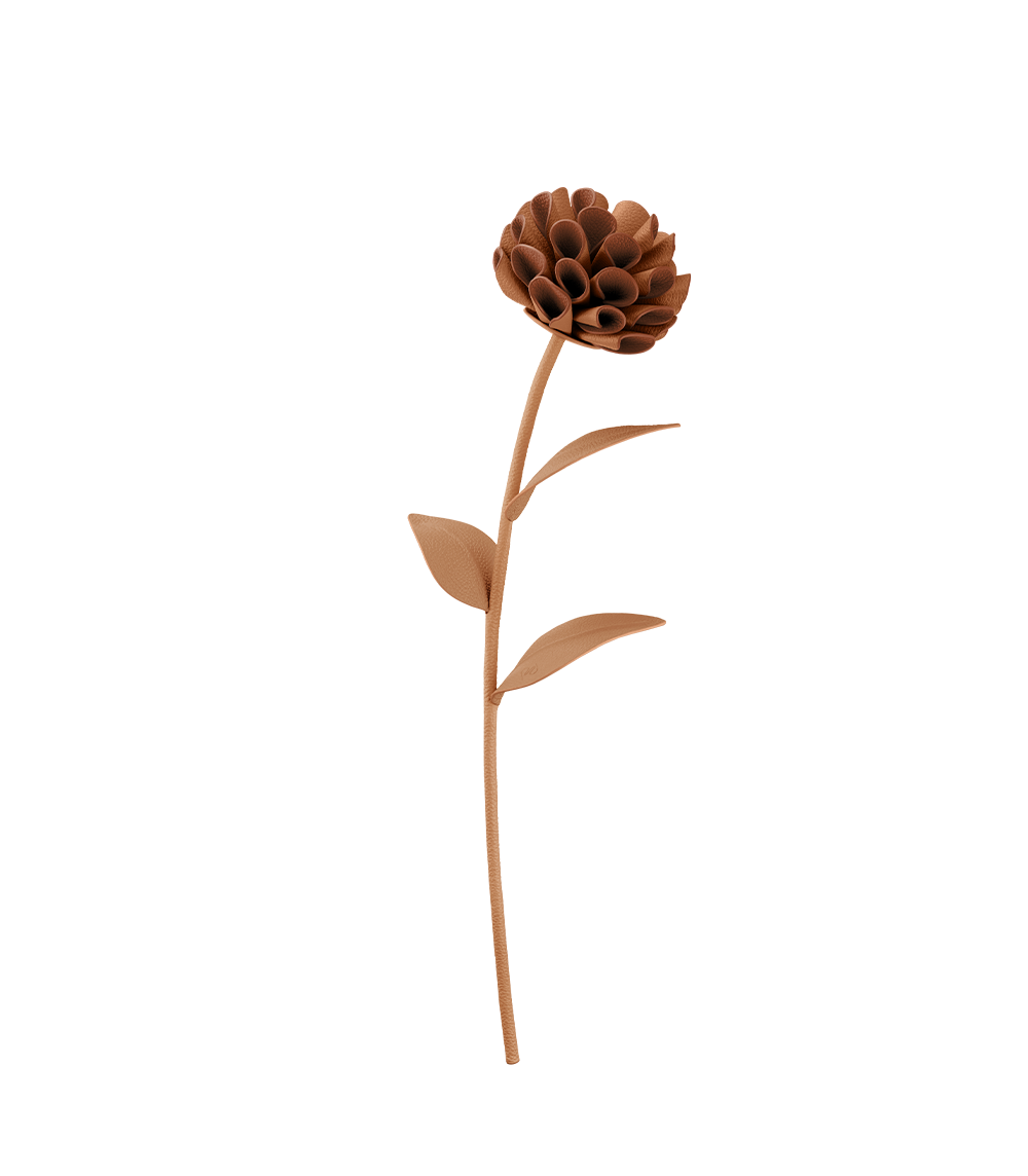 Blume Dalium - Duo Tan Genarbtes Leder