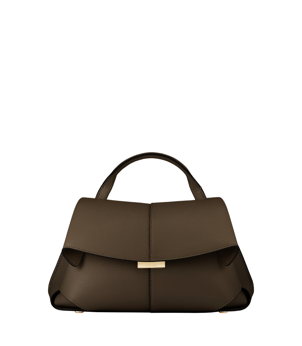 Mokki Mini - Marron Glacé Genarbtes Leder