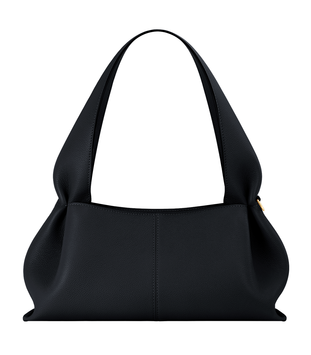 Numéro Neuf East West - Tiefseeblau Genarbtes Leder