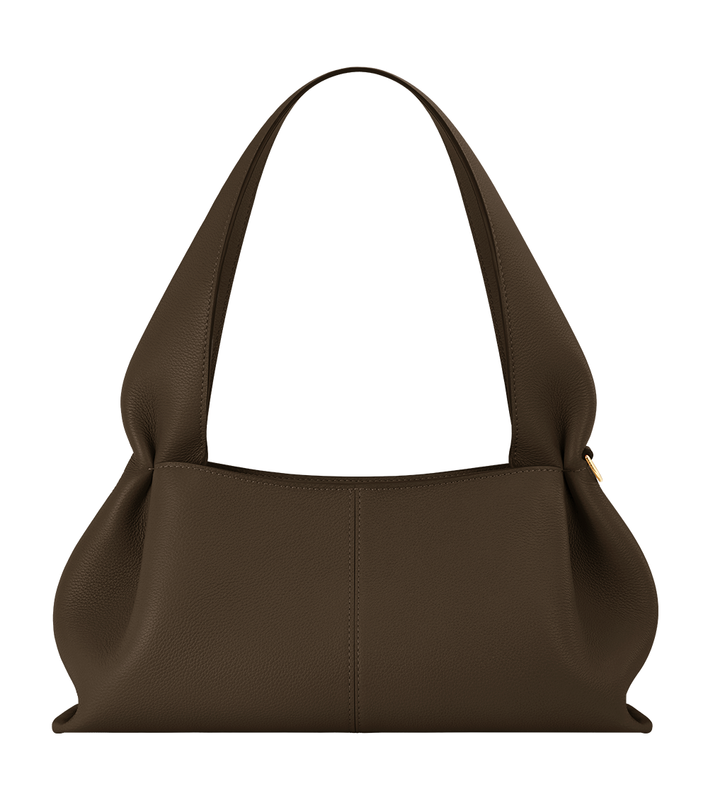 Numéro Neuf East West - Marron Glacé Genarbtes Leder