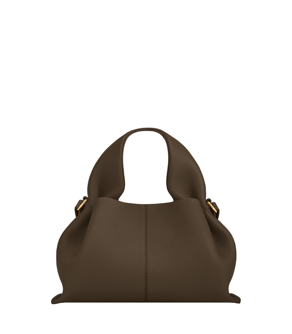 Numéro Neuf Mini - Marron Glacé Genarbtes Leder
