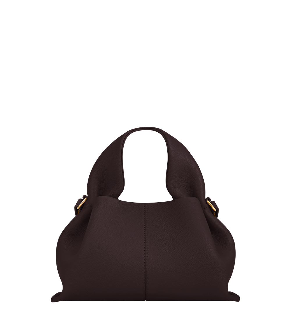 Numéro Neuf Mini - Pflaume Genarbtes Leder