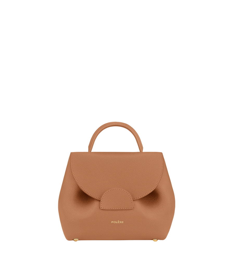 Polène | Taschen - Numéro Un Nano - Tan Genarbtes Leder